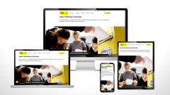 Amnesty Startseite auf verschiedenen Mobilgeräten  Landing Page on different devices